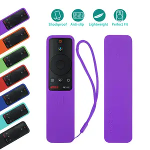 skin friendly covers for xiaomi mi tv box s bluetooth compatible voice smart remote control case silicone shockproof protective free global shipping