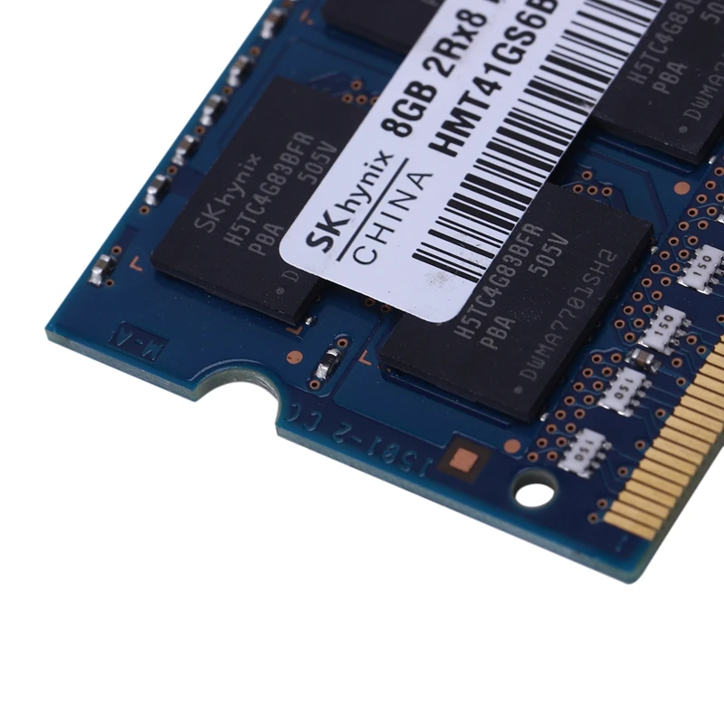 DDR3 8GB 12800 1600MHz 1,35 V ram память для ноутбука ноутбук 204-PIN SODIMM низкое напряжение non-ecc(без коррекции ошибок) двухканальный