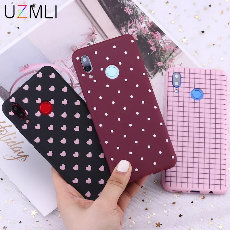 Мягкий ТПУ чехол для телефона Huawei Honor Mate 20 10 P40 P30 P20 Pro Lite P Smart 2019 8x в горошек