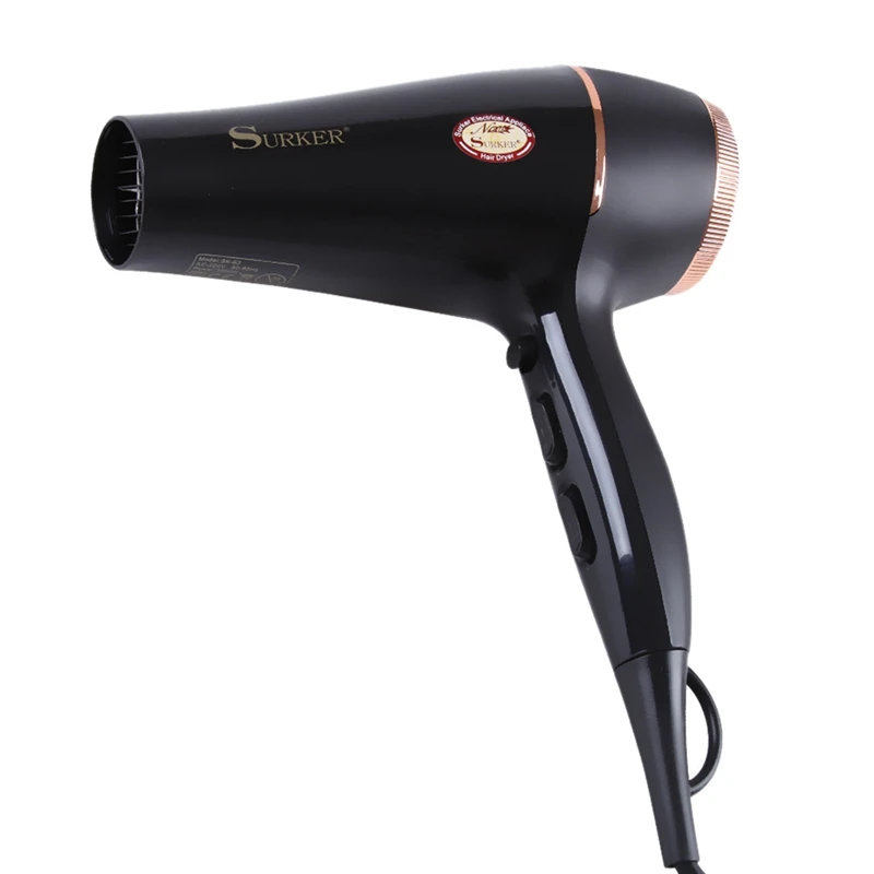 Surker Sk-63 Hair Dryer Temperature Control Overheat Protection 6-Speed Adjustment 3000W High Power Hot and Cold Air Blower with | Бытовая