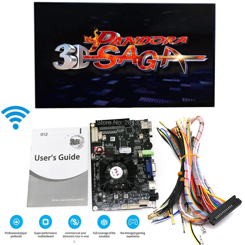 3D Pandora Saga Box 2650 в 1 игровая доска семейная версия Аркада PCB WIFI скачать игры HDMI VGA