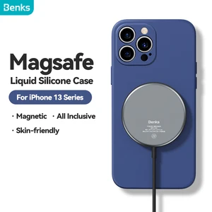 benks liquid silicone magnetic rubiks cube protective case for iphone 13 pro max skin feel anti fingerprint anti drop cover free global shipping