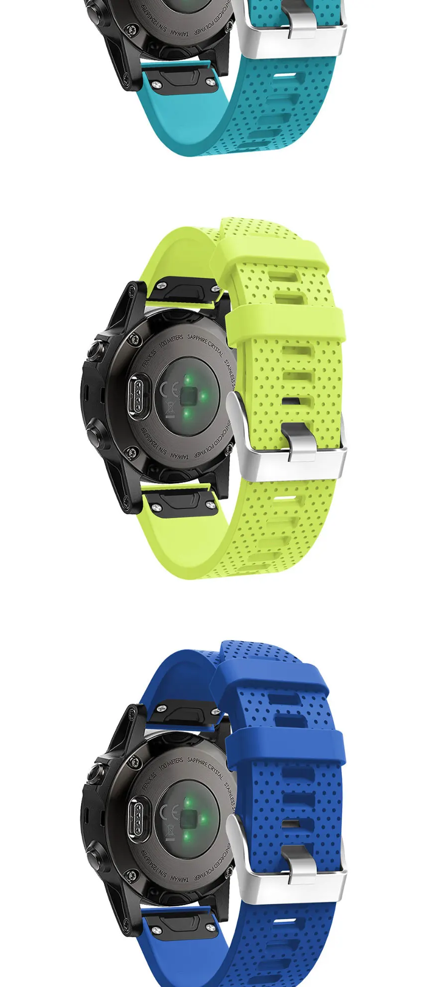 20 22 26 мм смарт-часы ремешок для Garmin Fenix 5X5 5S 3 3HR forerunner 935 часы Quick Release силиконовый браслет Easyfit
