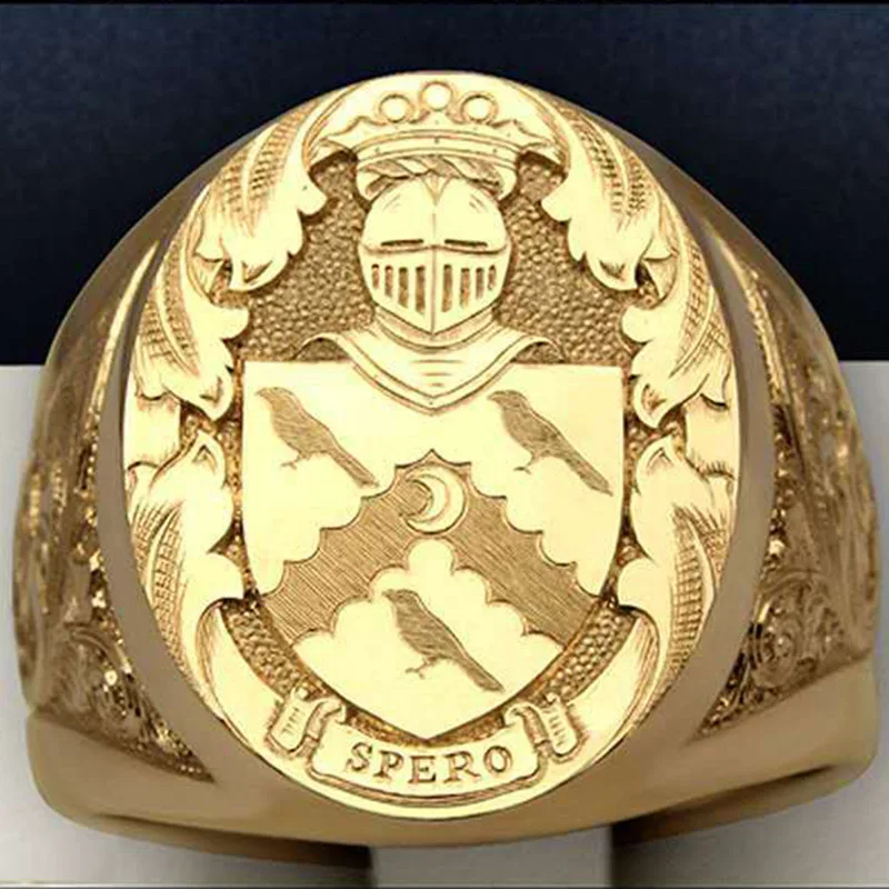 Роскошная Милая надпись в виде герба оружия для мужчин стиле хип-хоп рыцарь