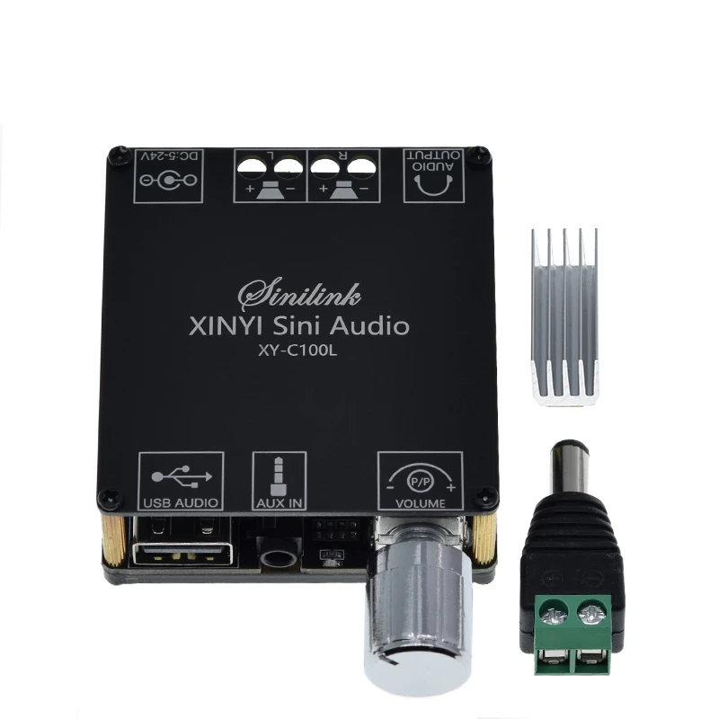 Цифровой усилитель высокой мощности HIFI TPA3116 Bluetooth 5 0 стереоплата 100 Вт + аудио