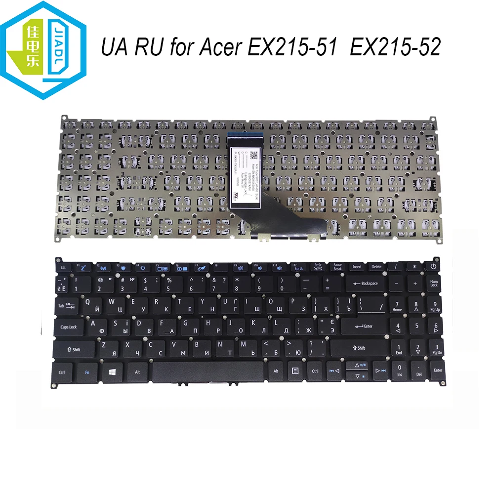 

Laptop RU UA Ukrainian keyboard for Acer Extensa 15 EX215-51 EX215-52G EX215-53G computer keyboards black keycaps SV5T-A74SB