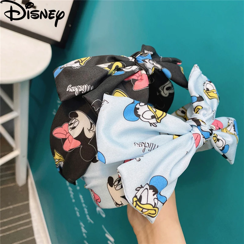 Повязка на голову с Микки и Минни Маус из мультфильма милая повязка бантом для