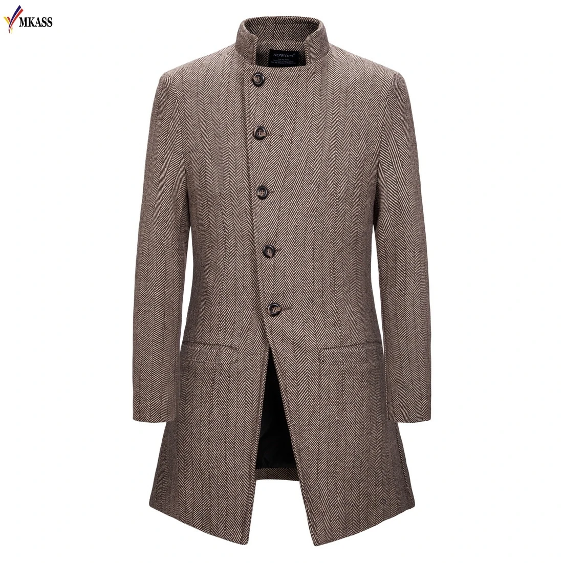 

Модные Для мужчин s ветровка куртка длинное пальто 2020 Для мужчин Тренч со стоячим воротником тонкий Повседневное мужское шерстяное пальто длинный Homme