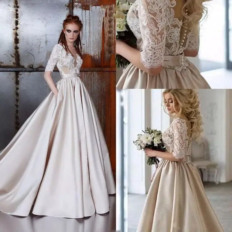 

Nuevo Producto, vestido de lujo para fiesta de boda, vestido Formal con patrón de encaje, vestido de novia plus para fiesta, ves