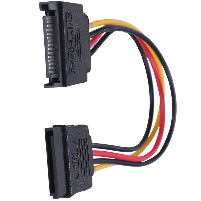 PC SATA 15 Pin папа мама кабель питания для HDD конвертер адаптер|Сетевые шнуры и