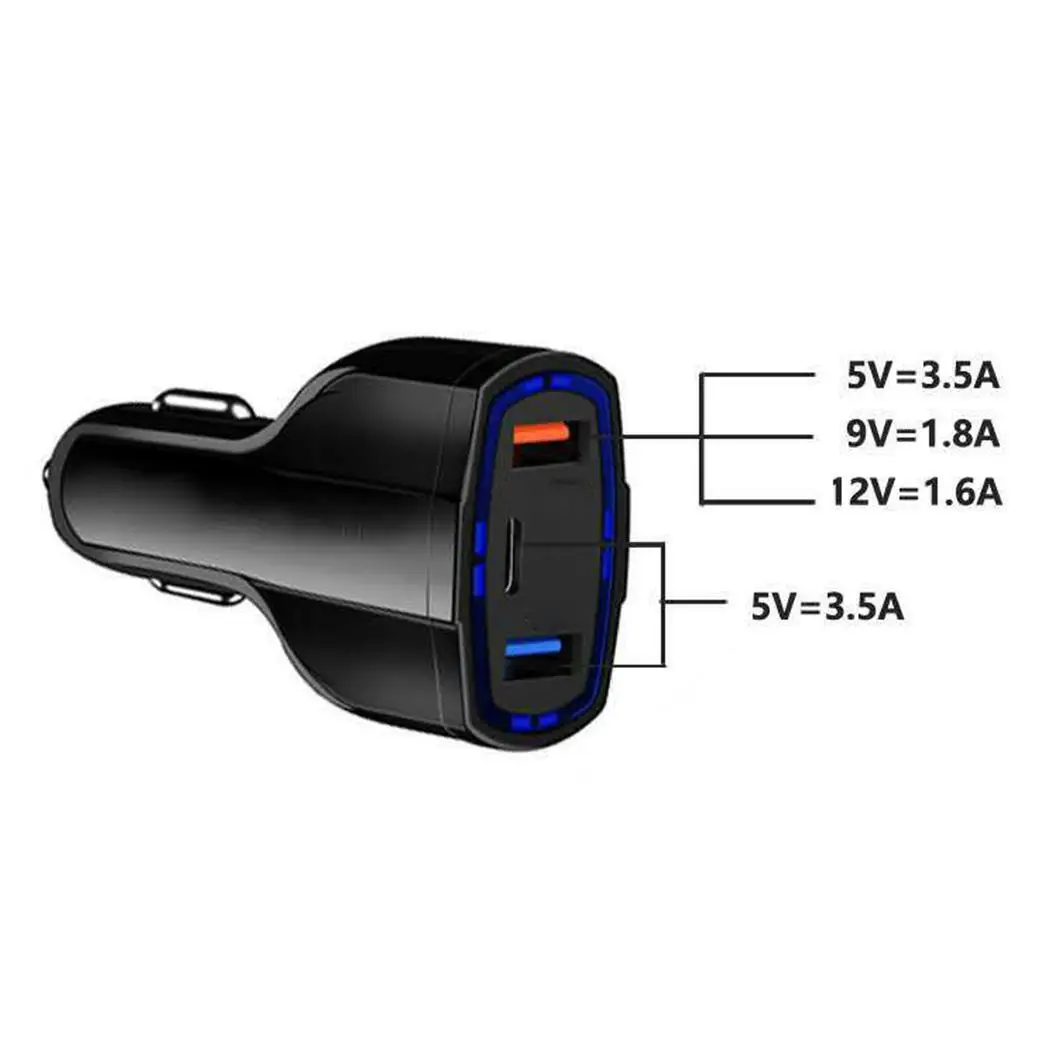 Car USB Charger Quick Charge 3.0 2.0 Mobile Phone 2 Port Fast for Tablet Car-Charger | Мобильные телефоны и аксессуары