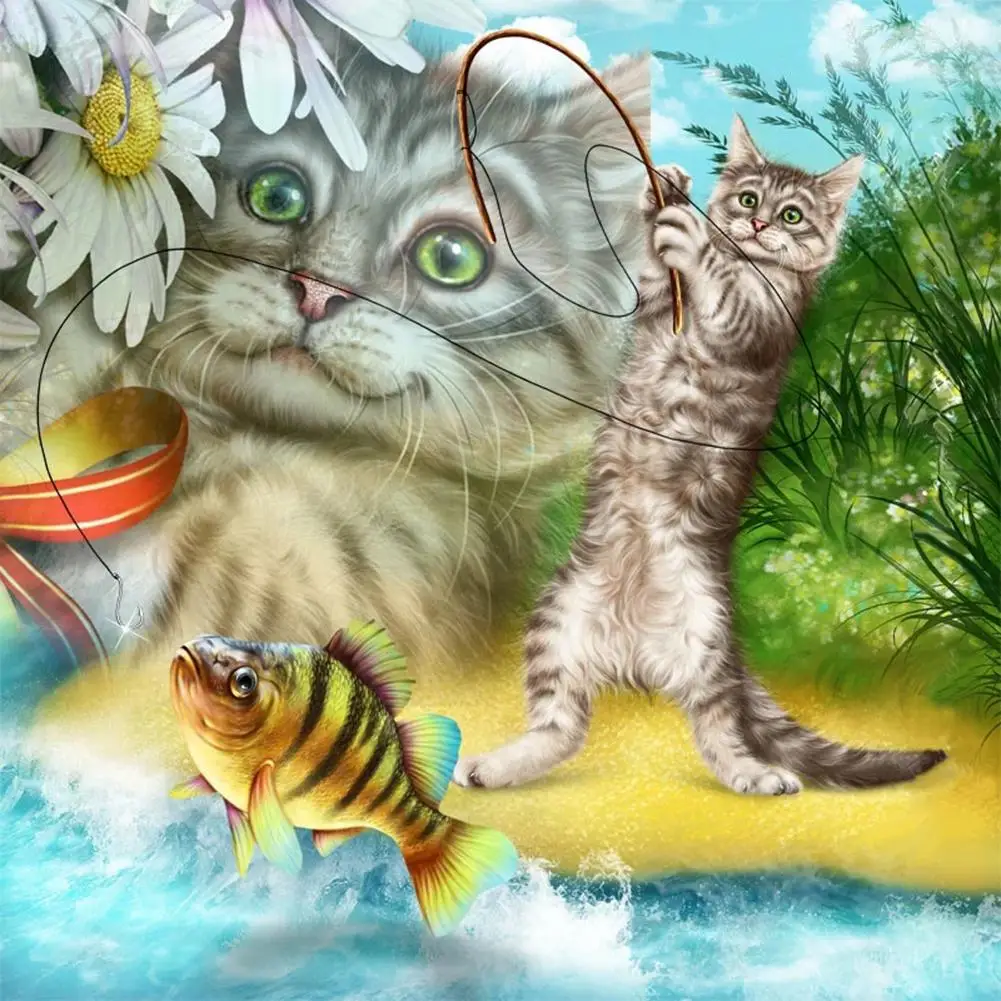 Алмазная вышивка сделай сам Подводные Животные стразы крестиком рукоделие