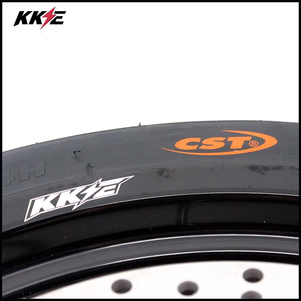 KKE 3,5/5,0*17 супер мото колеса CST шины Набор для HONDA CRF250R 2004-2013 CRF450R 2002-2012 Supermotard обод колеса
