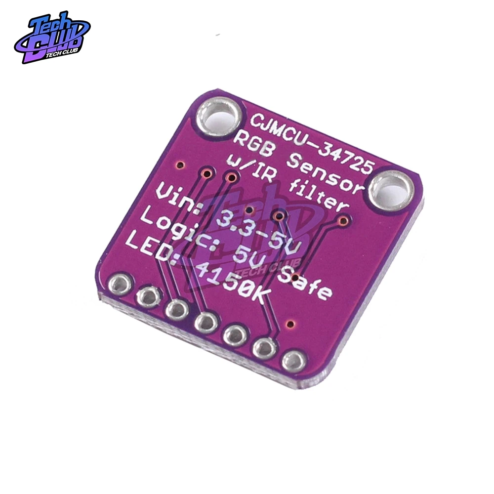 Модуль цветного датчика TCS34725 34725 RGB ИК-фильтр с блокировкой плата для