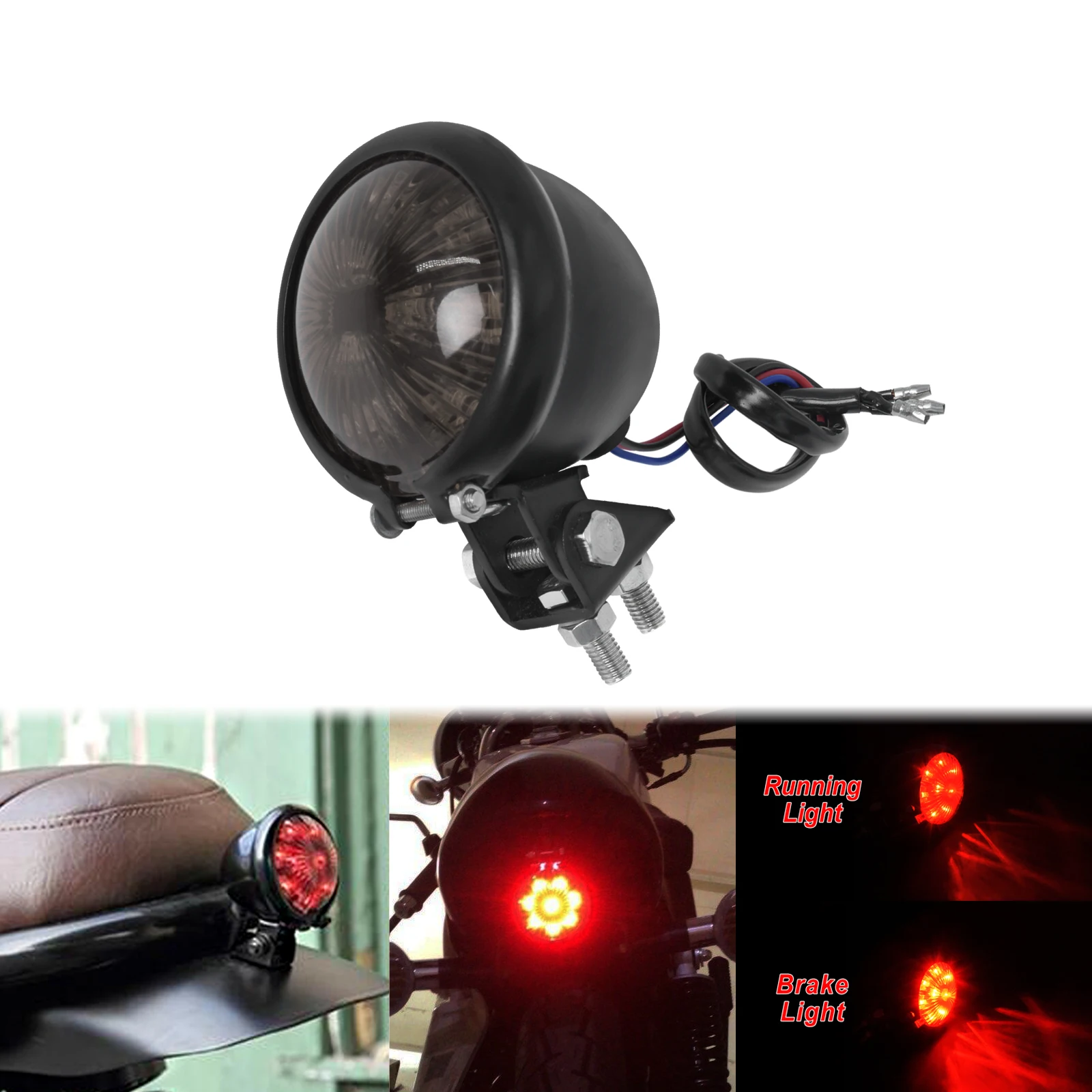 Универсальный светодиодный стоп-сигнал для мотоцикла задний фонарь 12 В