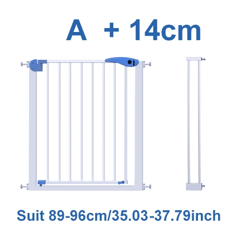 A plus 14cm Детские Безопасные ворота, Детская дверь, забор, столб барьер, защита лестницы, ворота, ПЭТ изоляция, фиксированная пластина, защита, Детская безопасность - Цвет: A plus 14cm