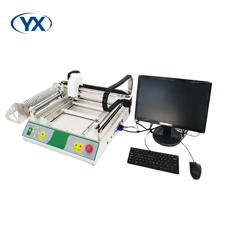 

29 Feeders and 2 Heads Automatic PCB Machine BGA Machine TVM802A-S With Guide Rail+Built-in Computer