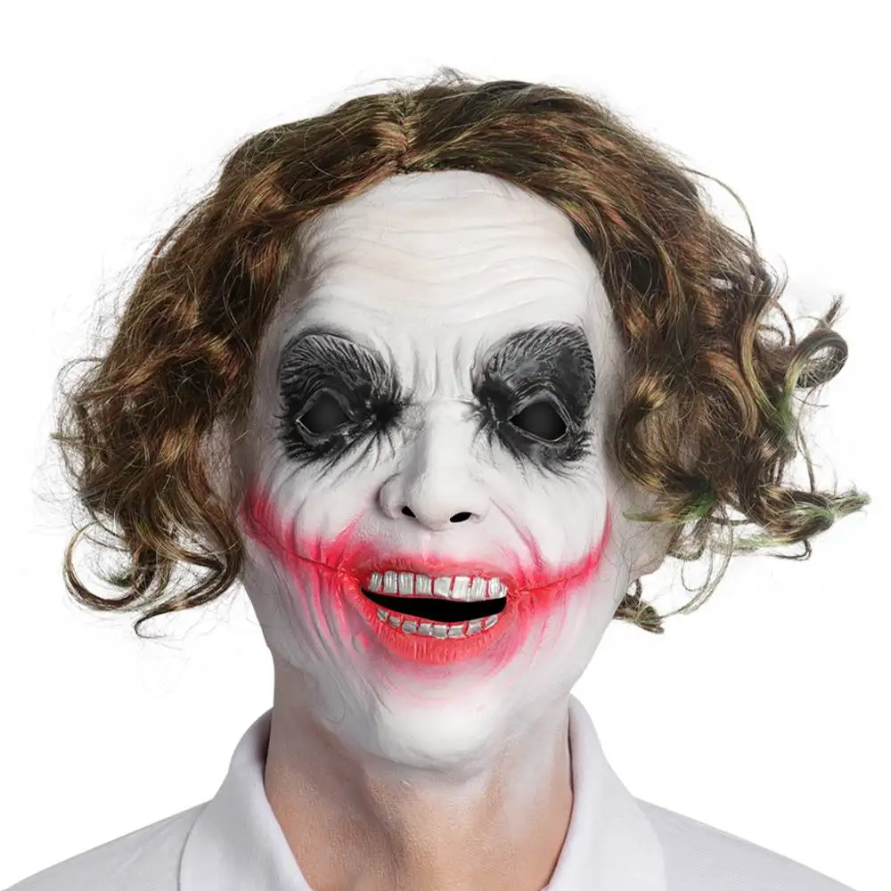 Джокер платье Pennywise ужас Клоун Маска Стивен Кинг страшный призрак Косплей