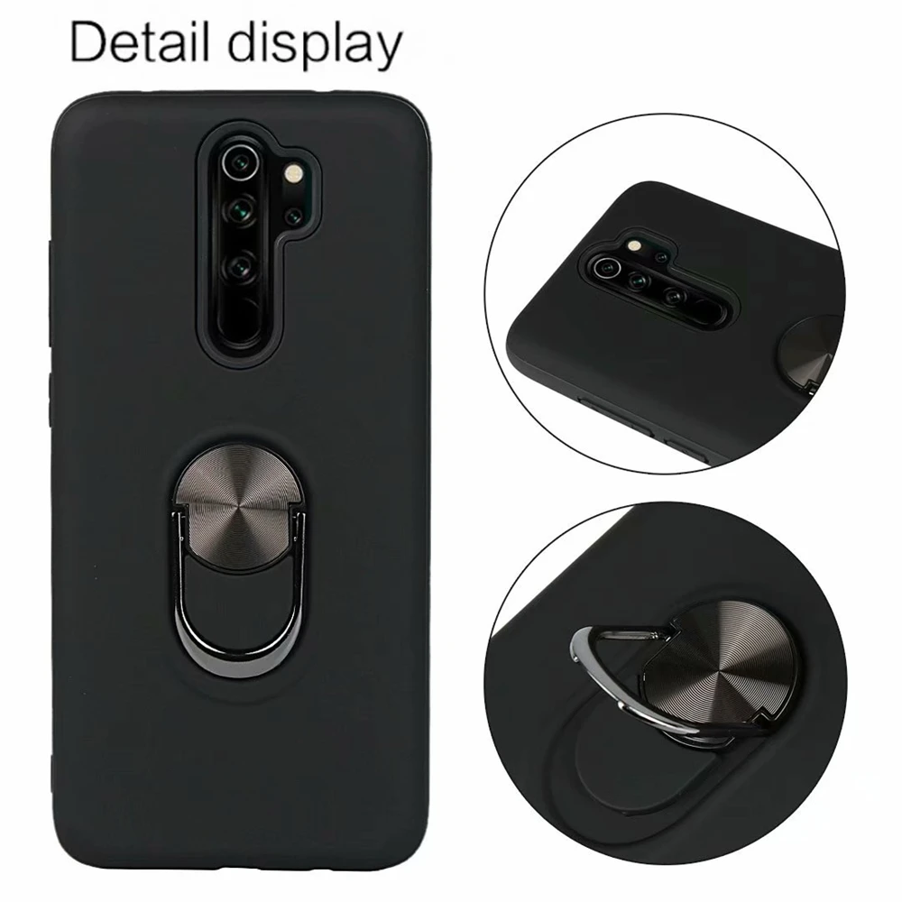 Магнитный мягкий чехол для xiaomi Redmi Note 8 7 K20 Pro Y3 7A с кольцом подставкой 9T