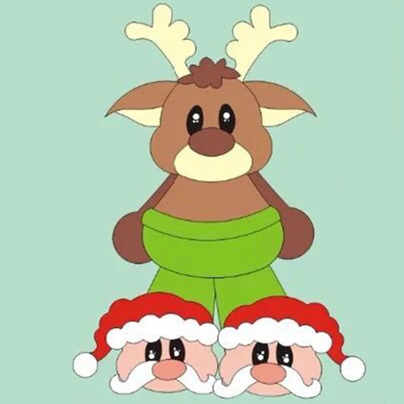 Металлические Вырубные штампы Рождественский лось 2019 трафарет для рукоделия