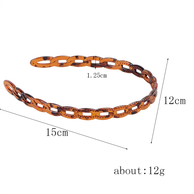 Обруч для волос U образный с вырезами повязка на голову в форме буквы пластиковая