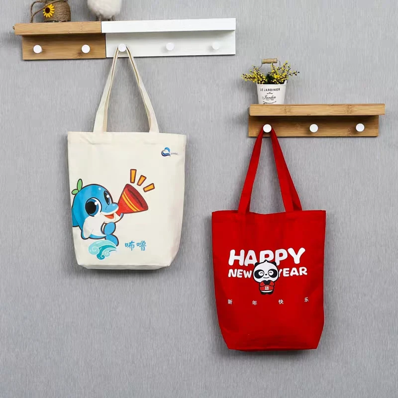 300 шт./лот белая холщовая сумка для покупок складные многоразовые продуктовые