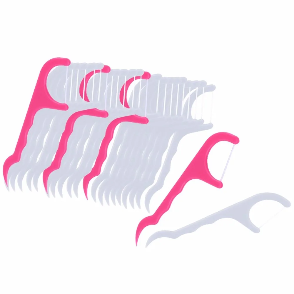 

25pcs Double Head Dental Floss Pick Tooth Care Thread Peeling Stick Oral Gum Hygiene ToothPicks Teeth Cleaner Clean Tools