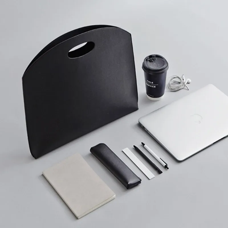 Мужская сумка мессенджер из ПУ кожи коричневого и черного цвета деловой портфель