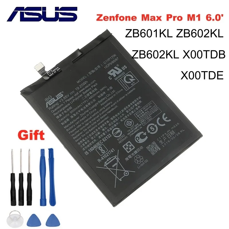 100% Оригинальный аккумулятор для телефона ASUS C11P1706 Zenfone Max Pro M1 6 0 дюйма ZB601KL ZB602KL X00TDB