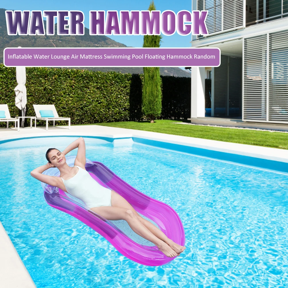 

Inflatable Water Hammock Floating Air Mattress Lounger Floating Sleeping Cushion for Kids Adults Water Amusement
