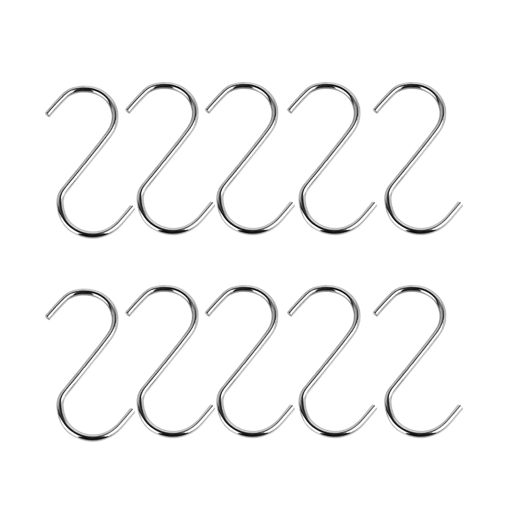 

10 шт. набор 9-11 см s-образный крюк Нержавеющая сталь крюк для хранения анти-коррозия для Ванная комната Кухня инструмент