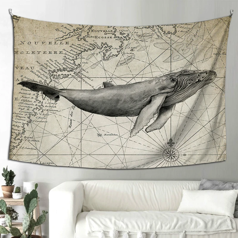 Забавный задорный моющийся креативный гобелен с морскими черепахами