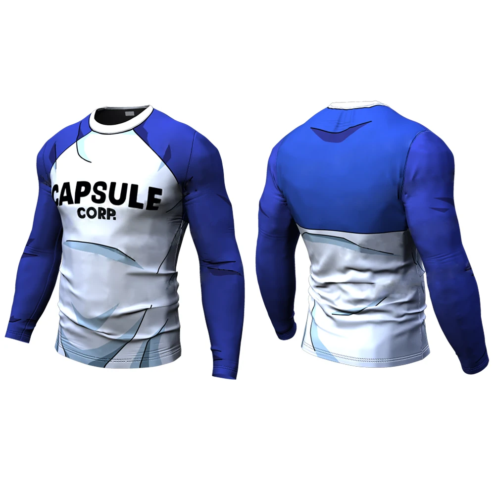 Мужская компрессионная футболка с длинным рукавом для бега