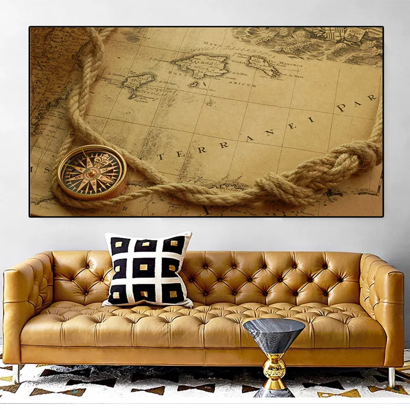 Обувь в стиле ретро холст картины не тканые Эко-дружественных настенные