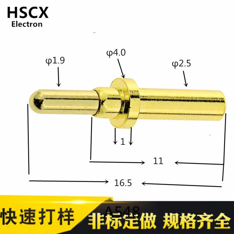 

10pcs Antenna Thimble Spring Thimble Plug Plate Welded Pogopin Connector Test Probe Current Pin Battery Pin A548