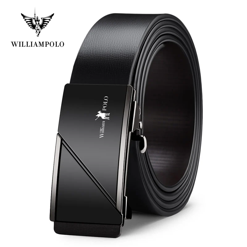 Ремень WILLIAMPOLO мужской с автоматической пряжкой люксовый брендовый из