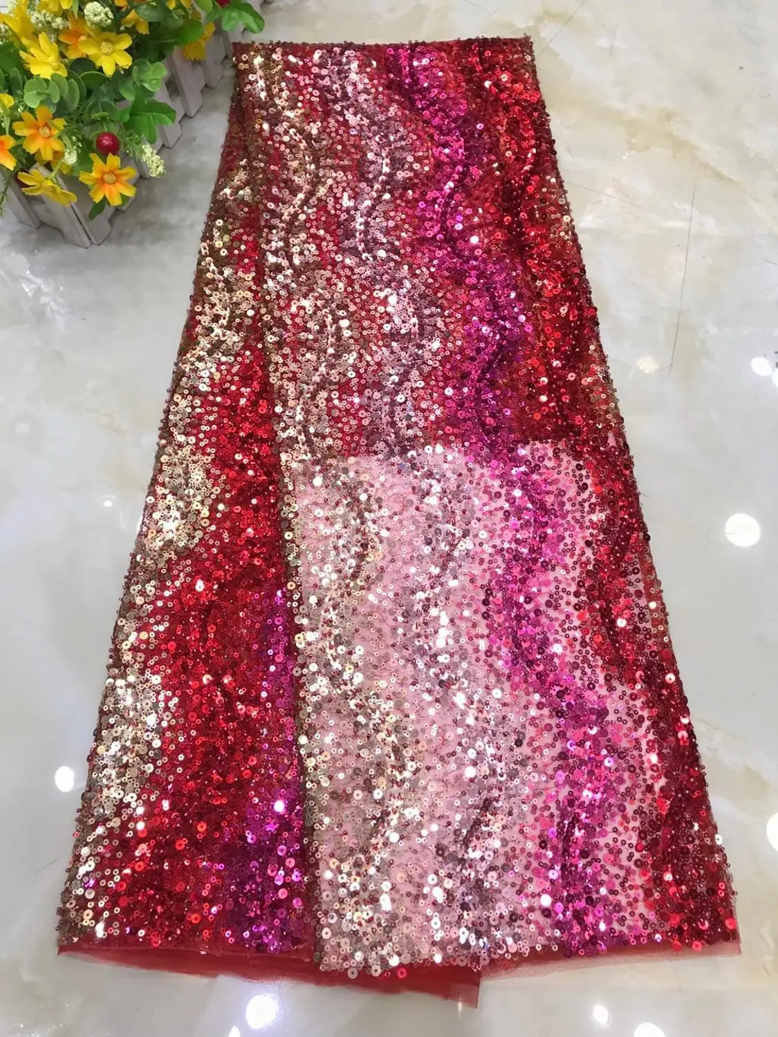 

Cassic Bridal Wedding Dress Hig-End Quality Luxury hand Made Beaded lace Elegant African Bead Tube tulle Fabric NN678-s