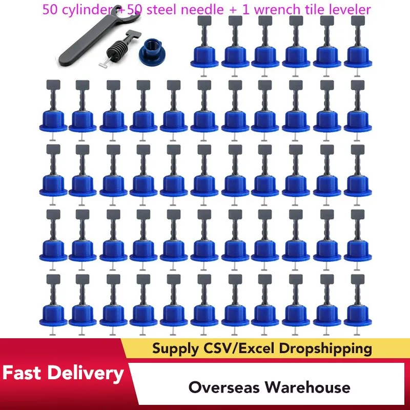 Набор для выравнивания плитки 50 шт. многоразовые инструменты пола стен