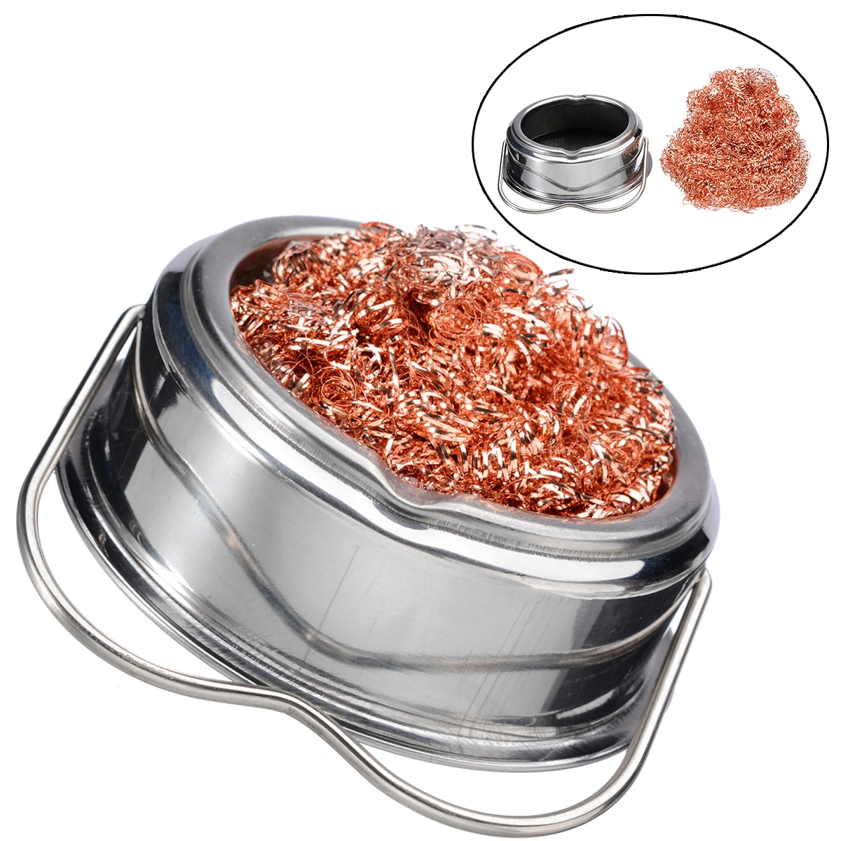 

Steel Wire Solder Tip Cleaner Mesh Soldering Iron Nozzle Tip Mesh Cleaner Wire Anti Oldering Oxidation Welding Tin Removal Tool