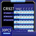 Литиевые Батарейки CR927 3 в DL927 BR927 KCR927 CR 927, 30 шт.лот, кнопочные элементы для часов, игрушек, компьютера, калькулятора