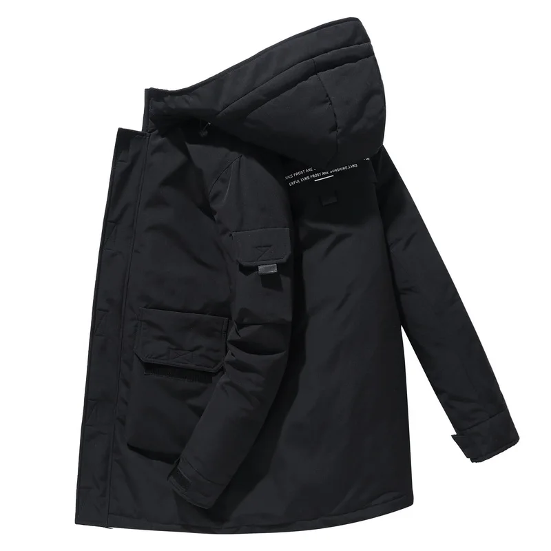 2022 Men's Down Jacket Hooded Warm Youth Autumn Winter Male Jacket Man Jacket Men's Casual Fashion Down Jacket Coat Parkas