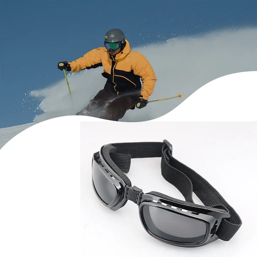 

Motorcycle Glasses Anti Glare Motocross Sunglasses Sports Ski Goggles Windproof Dustproof UV Protection