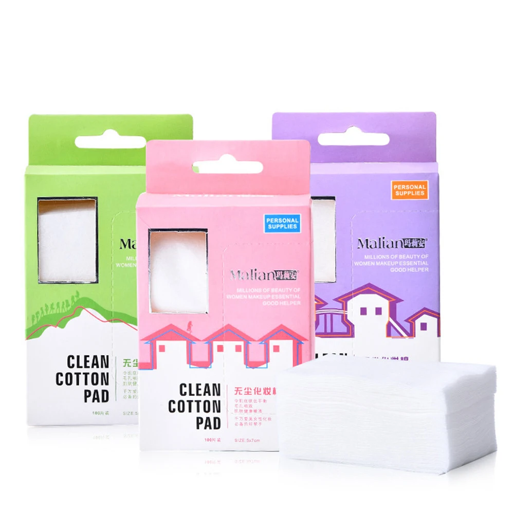 100 шт. органические хлопковые накладки для лица в Корейском стиле Очищение