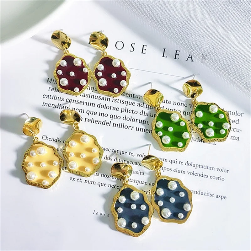 S925 Серебряная игла хит цвет модные серьги с сережками капельками из горного