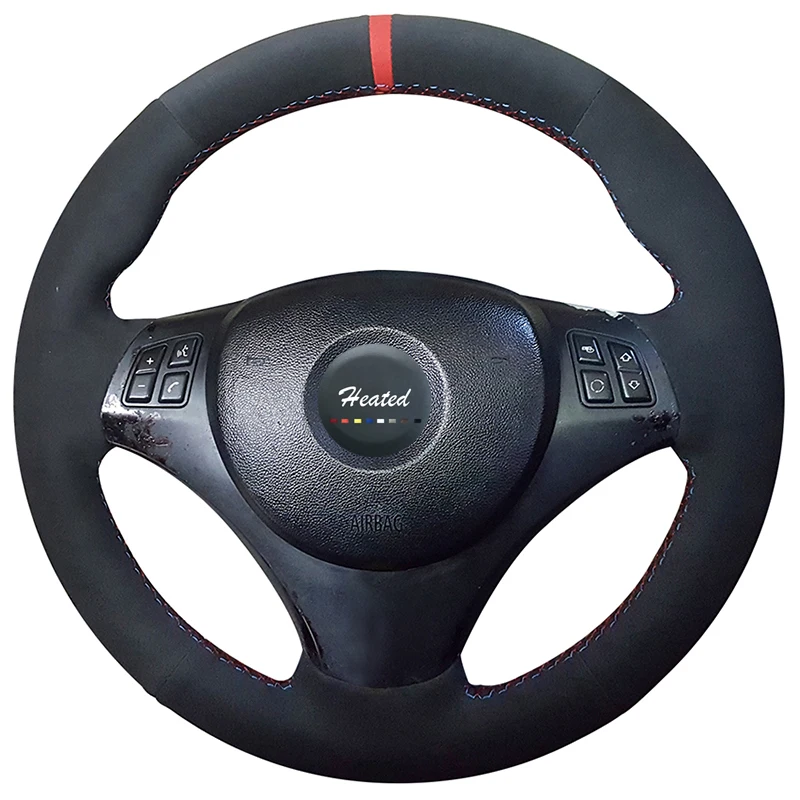 Чехол на руль из замши для BMW E90 320i 325i 330i 335i E87 120i|leather steering wheel cover|steering coverwheel cover |