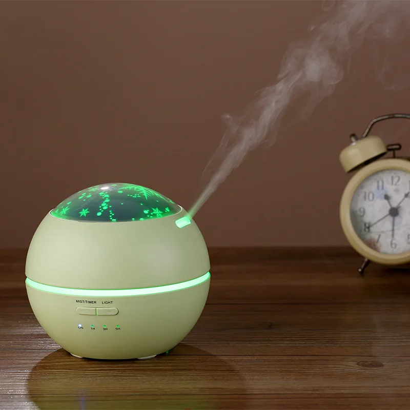 

Creative Light Shadow Aroma Diffuser Mini Ultrasonic Humidifier Essential Oil Projection Humidifier Gift Custom Logo