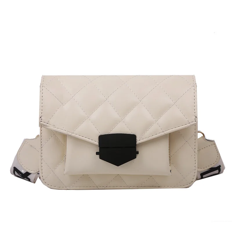 

Popular Wide Shoulder Strap Women'S Shoulder Bags Solid Color Synthetic Leather Female Messenger Bag Fashion Bag Free Shipping