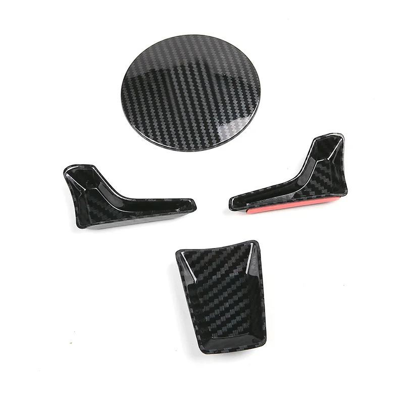 Наклейка на руль автомобиля из углеродного волокна с центральной панелью