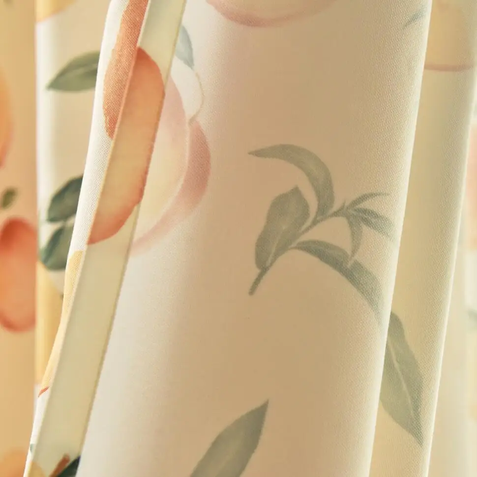 Полузатемняющие шторы с принтом розовых фруктов для гостиной детской спальни