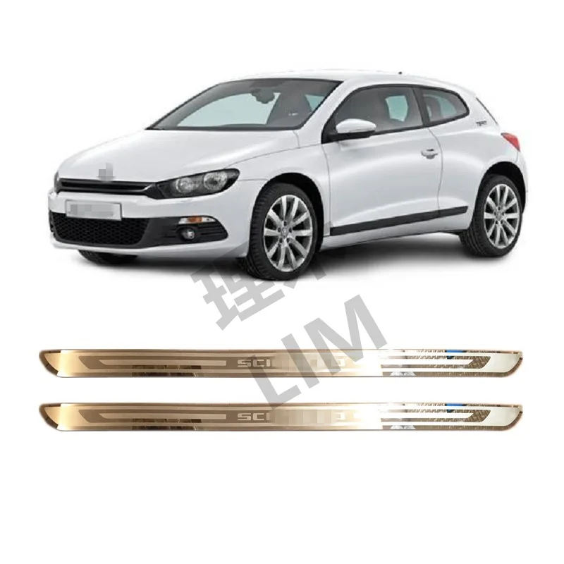 Подходит для Volkswagen VW Scirocco R MK3 2009 2011 2012 2015 2016 2017 2018 2019 2020 Накладка на порог из